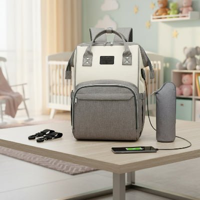 sac a langer cleo bi couleur sur table