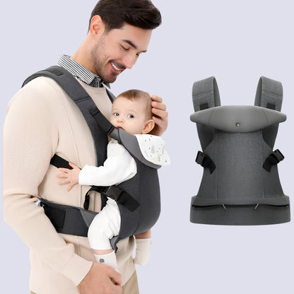 Porte bébé Azylis gris clair