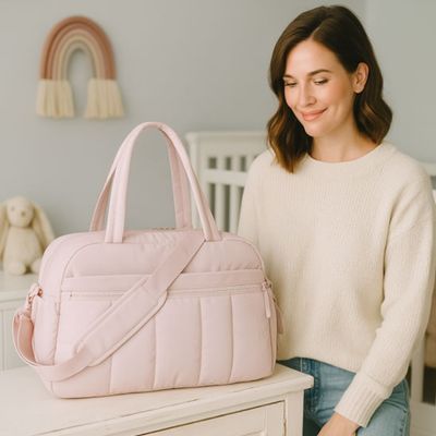 SAC A LANGER ONAE maman debout sac a langer rose