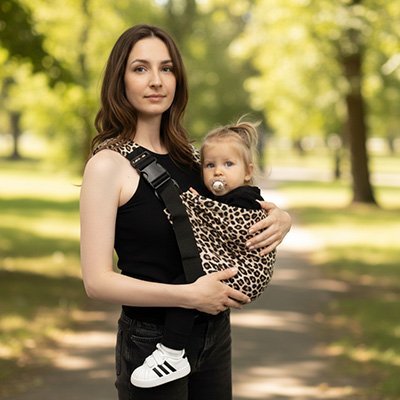 bebe porte en echarpe trend maman fillette