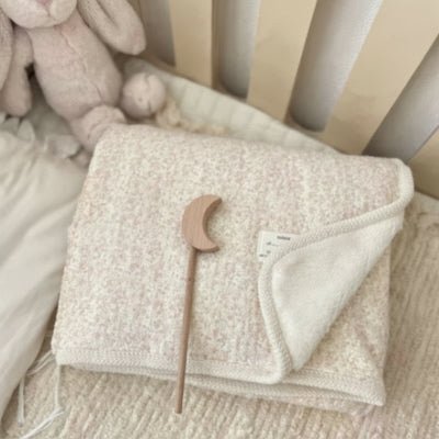couverture bebe bohemia floral lit lune