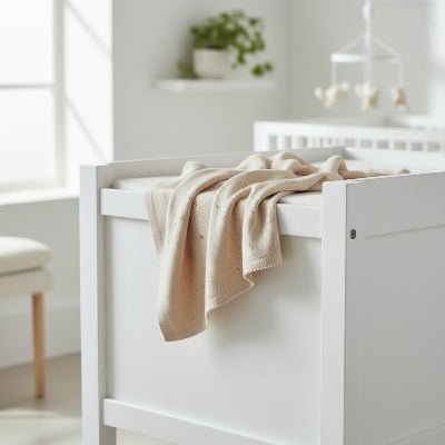 couverture bebe flora camel
