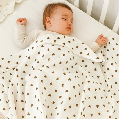 couverture bebe linou bebe endormi lit