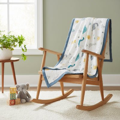 couverture bebe terra dinosaure chaise bercante