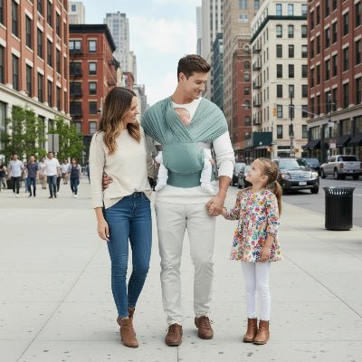 ECHARPE DE PORTAGE EN COTON BIO - FROG™ - Petit Trésor