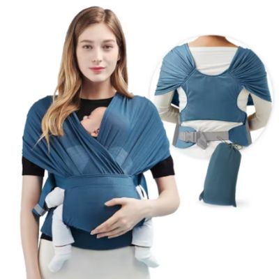 echarpe de portage en coton bio frog devant derriere