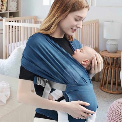 echarpe de portage en coton bio frog maman bebe endormi
