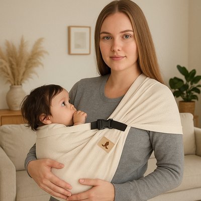 echarpe de portage loo maman bebe pouce