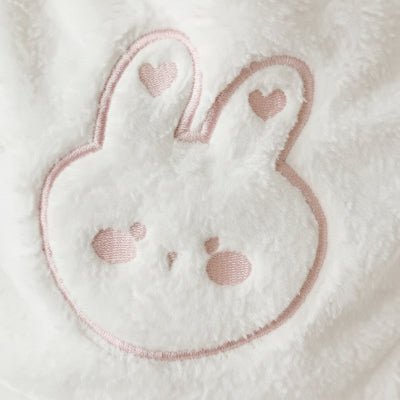 polaire couverture bebe flocon lapin