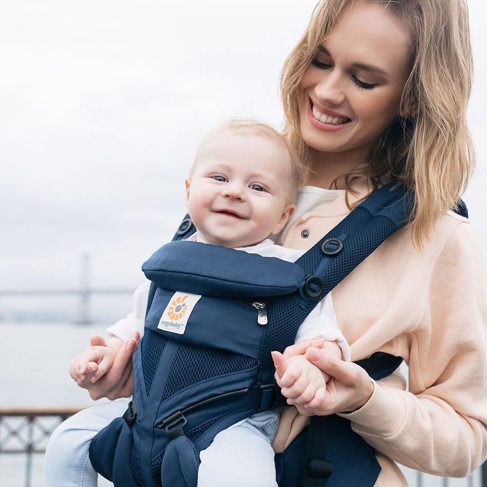 Porte Bébé - BreathBabyBag™ - Bleu Marine - Petit Trésor