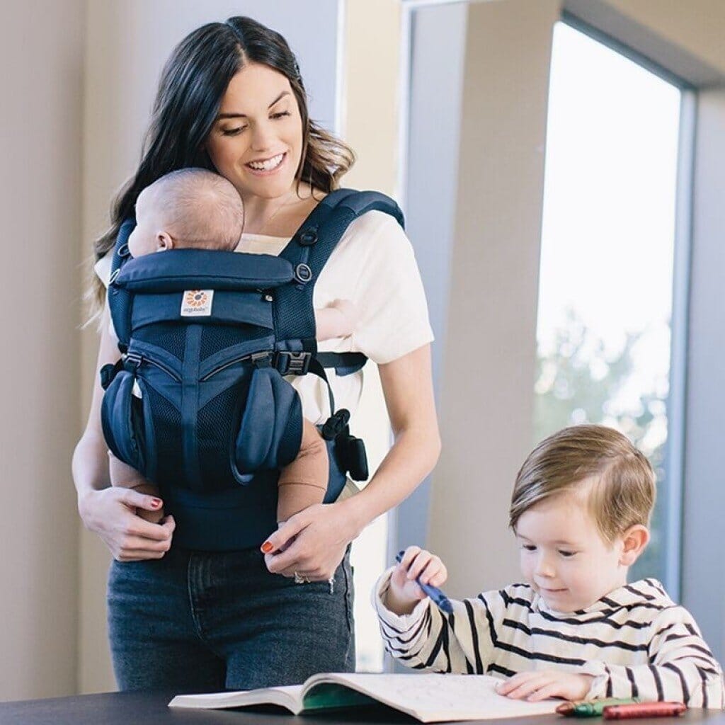 Porte Bébé - BreathBabyBag™ - Bleu Marine - Petit Trésor