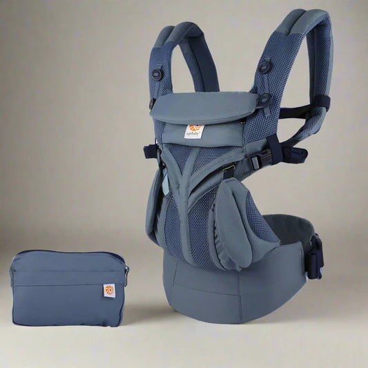 Porte Bébé - BreathBabyBag™ - Bleu Marine - Petit Trésor