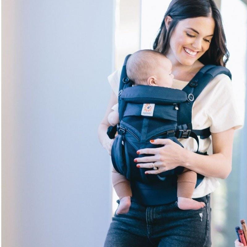 Porte Bébé - BreathBabyBag™ - Bleu Marine - Petit Trésor