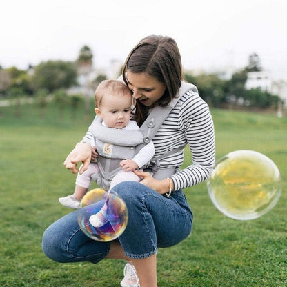 Porte Bébé - BreathBabyBag™ - Gris - Petit Trésor