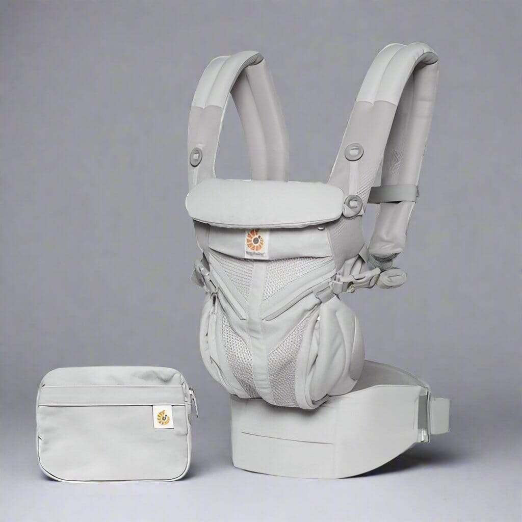 Porte Bébé - BreathBabyBag™ - Gris - Petit Trésor
