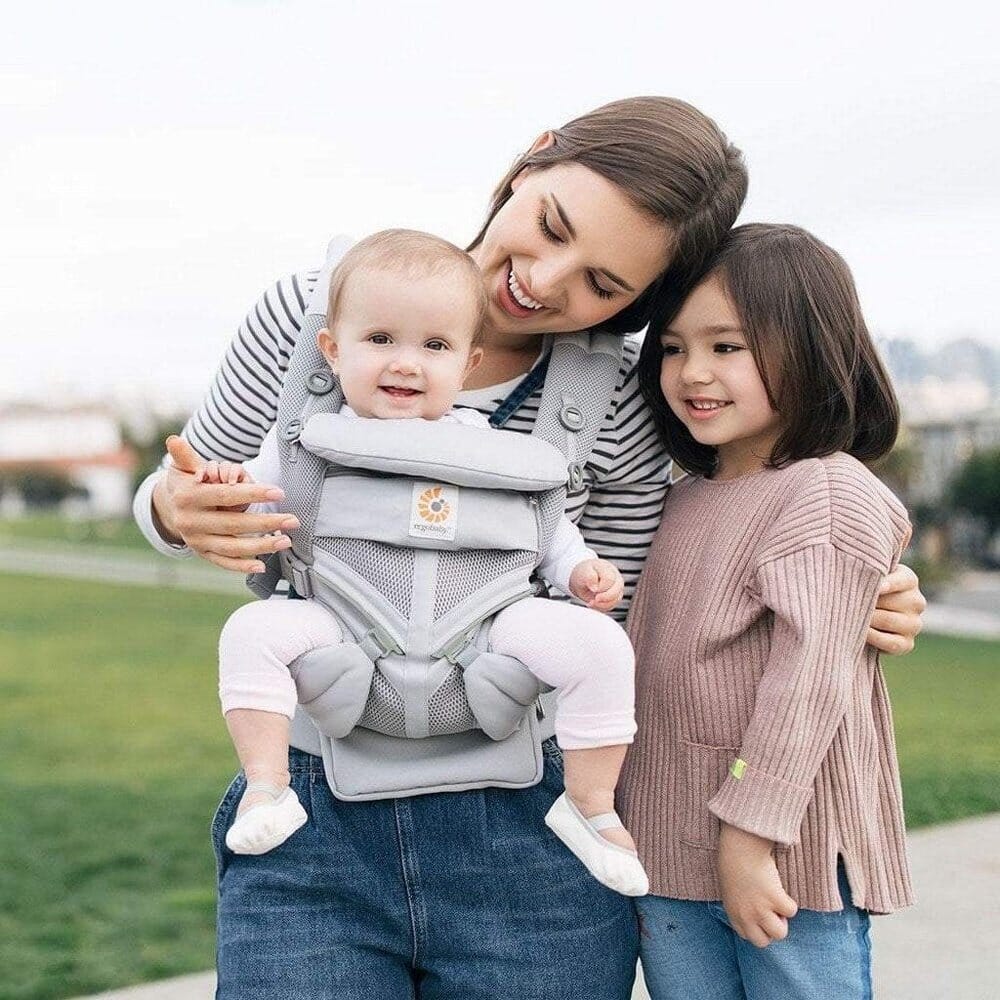 Porte Bébé - BreathBabyBag™ - Gris - Petit Trésor