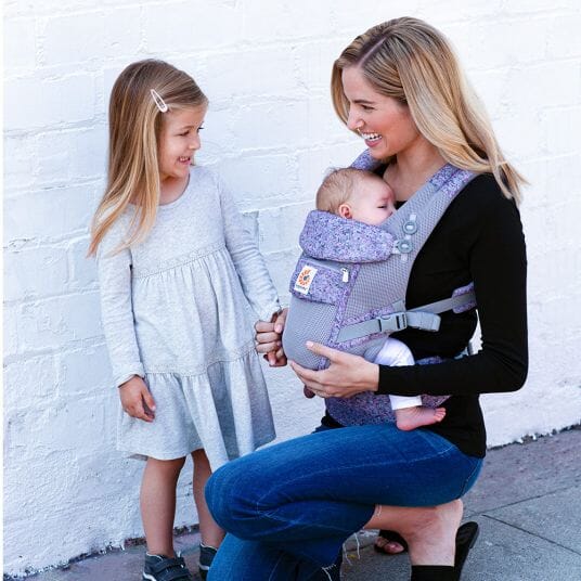 Porte Bébé - BreathBabyBag™ - Mauve Lavande - Petit Trésor