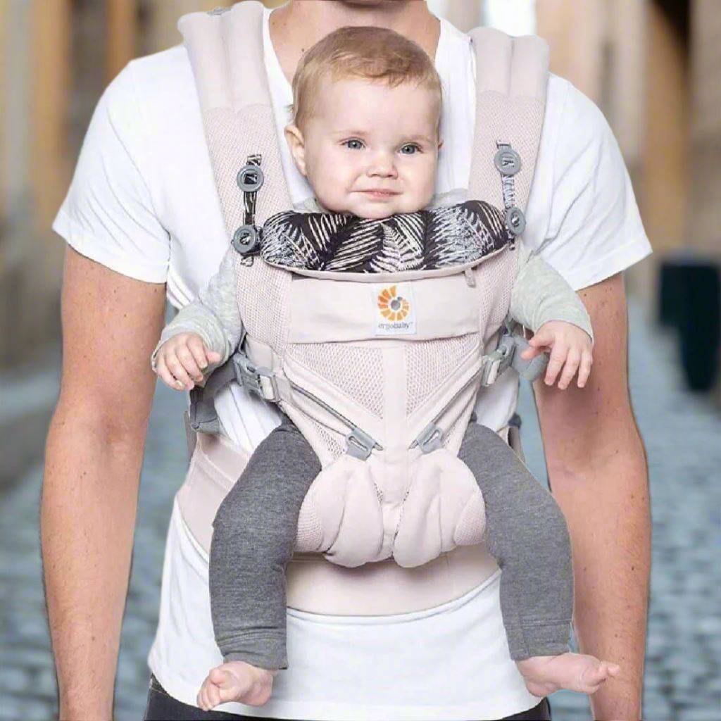 Porte Bébé - BreathBabyBag™ - Rose Maille - Petit Trésor