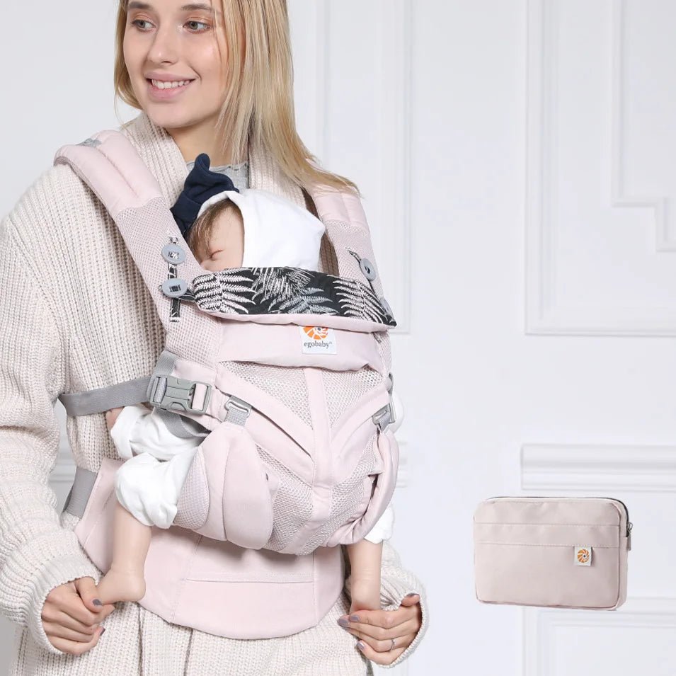 Porte Bébé - BreathBabyBag™ - Rose Maille - Petit Trésor