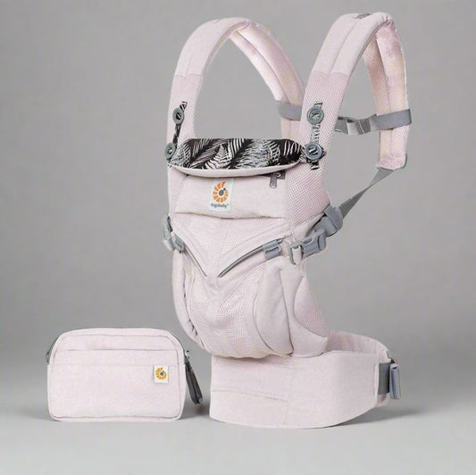 Porte Bébé - BreathBabyBag™ - Rose Maille - Petit Trésor