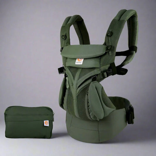 Porte Bébé - BreathBabyBag™ - Vert Olive - Petit Trésor