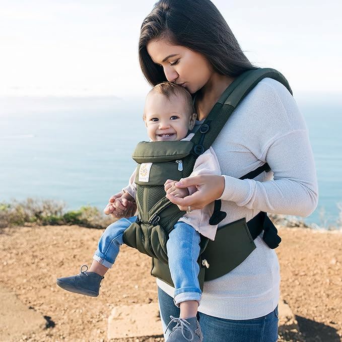 Porte Bébé - BreathBabyBag™ - Vert Olive - Petit Trésor