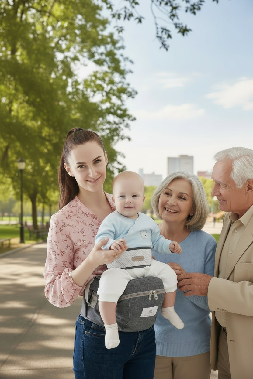Porte bebe ergonomique Esmee maman bebe grands parents