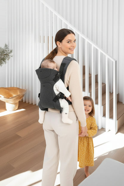 Porte bébé Azylis maman bebe fillette maison