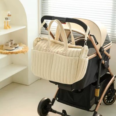 sac a langer bebe tylane beige accroche poussette