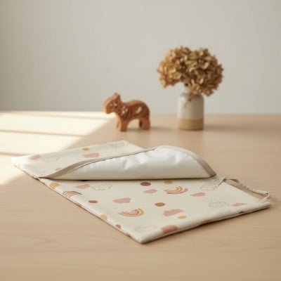tapis a langer nomade alma arc en ciel