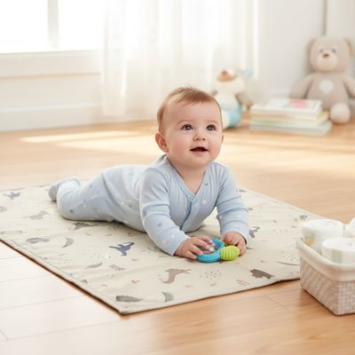 tapis a langer nomade alma bebe a plat ventre