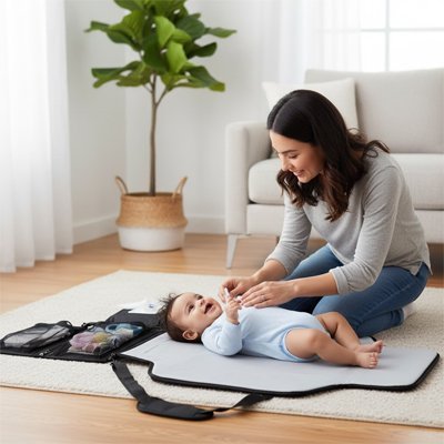 Tapis a langer portable malo maman bebe sol