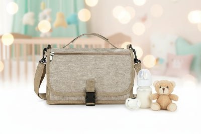 tapis a langer portable malo modele beige